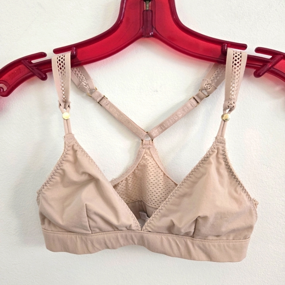 3/$30 Stella McCartney Nude Perforated Bralette Size XS/S